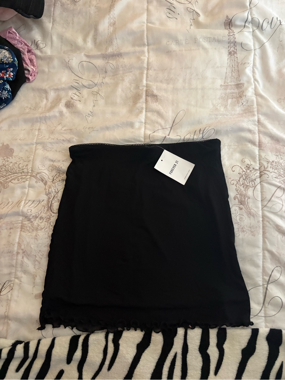 Forever 21 Black Mini Tube Skirt